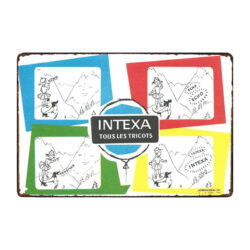prendas de punto placa publicitaria intexa