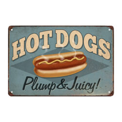plato de metal para hot dogs