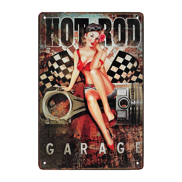 placa de metal hot rod placa de metal hot rod