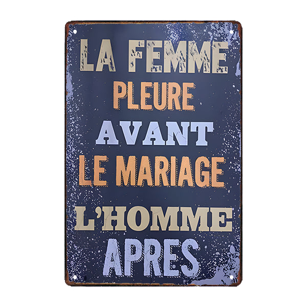 boda humoristica con placa de metal boda humoristica con placa de metal