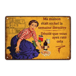 humor de placa de metal