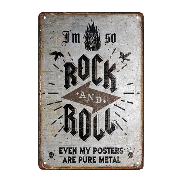 placa de metal soy tan rock n roll placa de metal soy tan rock n roll