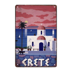 placa metalica de la isla de creta