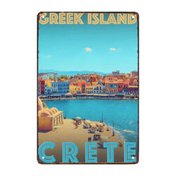 placa de metal isla de creta grecia