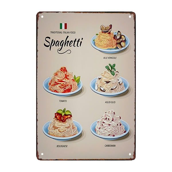 plato de metal vintage para pasta italiana plato de metal vintage para pasta italiana