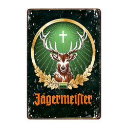 placa metalica de jagermeister