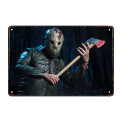 jason de placa metalica viernes 13