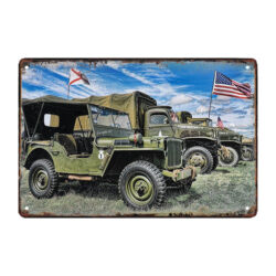 placa de metal para jeep