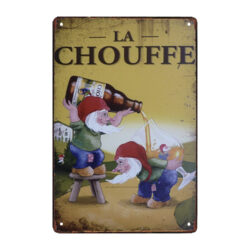 placa de metal la chouffe