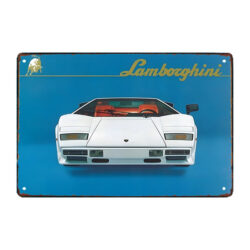 placa de metal lamborghini