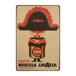 placa de metal lavazza
