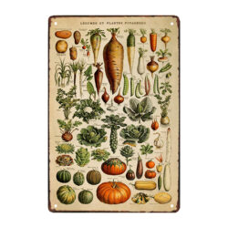plato de verduras de metal