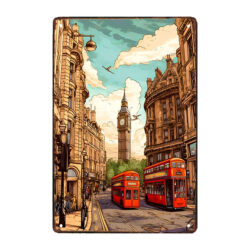 placa de metal de londres