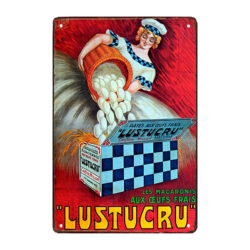 placa de metal lustucru
