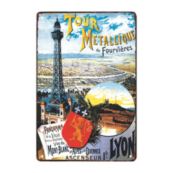 placa de metal lyon