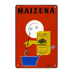 placa de metal de maicena