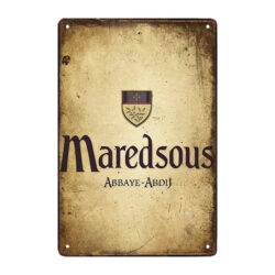 placa de metal maredsous