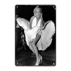 placa de metal de marilyn monroe