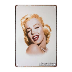 placa de metal marilyn monroe vintage