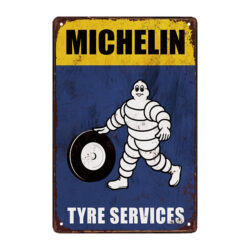 placa de metal michelin