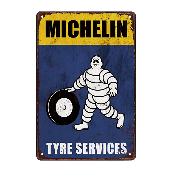 placa de metal michelin placa de metal michelin