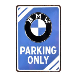 bmw moderno con placa metalica