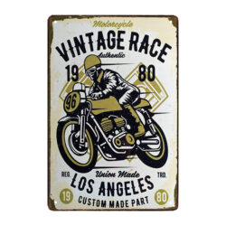 placa de metal para motocicleta