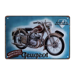 placa de metal de motocicleta antigua