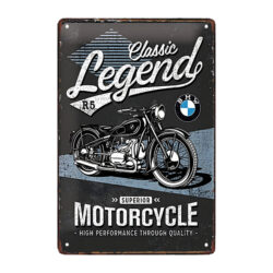 placa metalica para motocicleta bmw