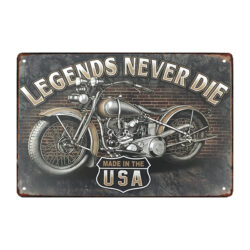 placa de metal para decoracion de motocicletas