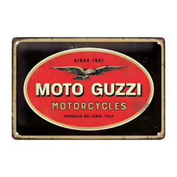placa de metal moto guzzi vintage