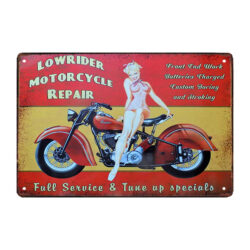 placa de metal de motocicleta india
