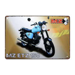 placa de metal para motocicleta mz