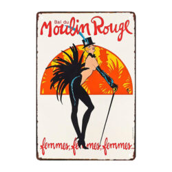 placa metalica del moulin rouge
