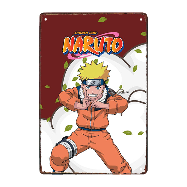 placa de metal de naruto placa de metal de naruto