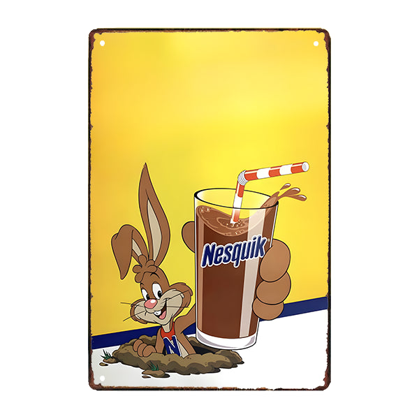 nesquik de placa metalica nesquik de placa metalica