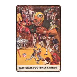 placa de metal de la nfl