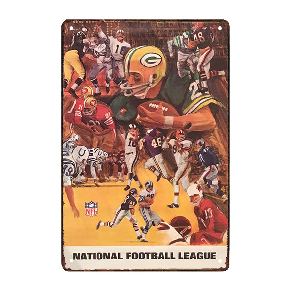 placa de metal de la nfl placa de metal de la nfl