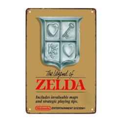 placa metalica de nintendo
