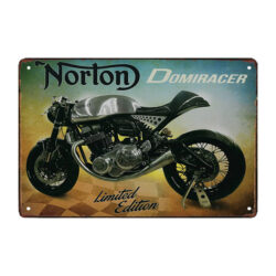placa de metal norton