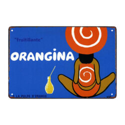 placa de metal orangina 1997