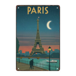 placa de metal de paris