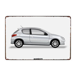 placa metalica del peugeot 206