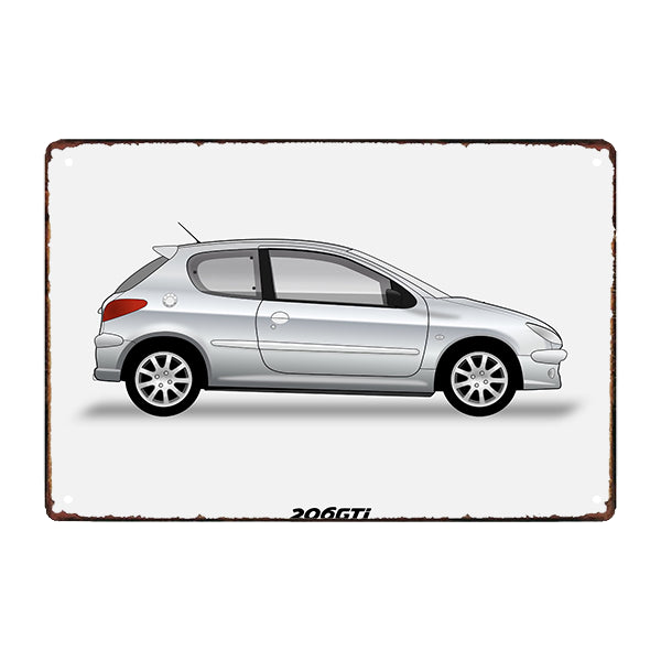 placa metalica del peugeot 206 placa metalica del peugeot 206