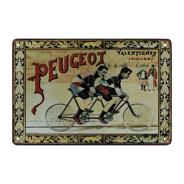 placa metalica peugeot tandem placa metalica peugeot tandem