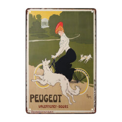 placa de metal peugeot valentine