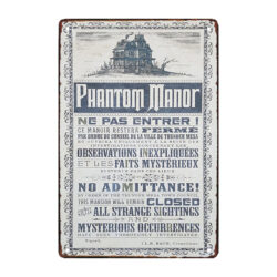 mansion fantasma de placas metalicas