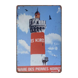 faro de placa de metal