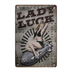 pin up de placa metalica de aviacion