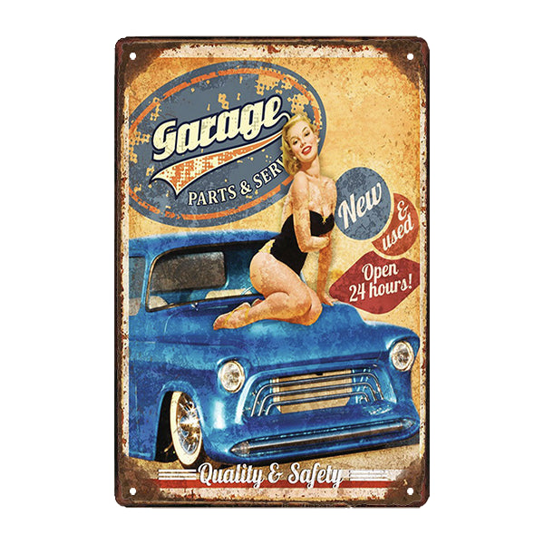 placa de coche de metal pin up placa de coche de metal pin up